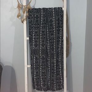 Tribal black and white pants